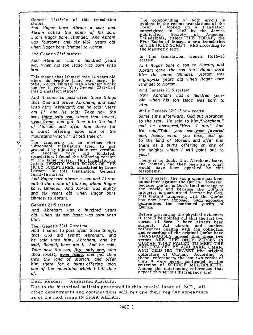 Submitter's Perspective, March 1985, page 2 of 4